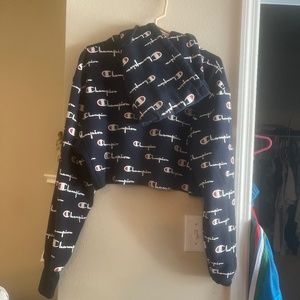 Champions Cropped Hoodie SZ M